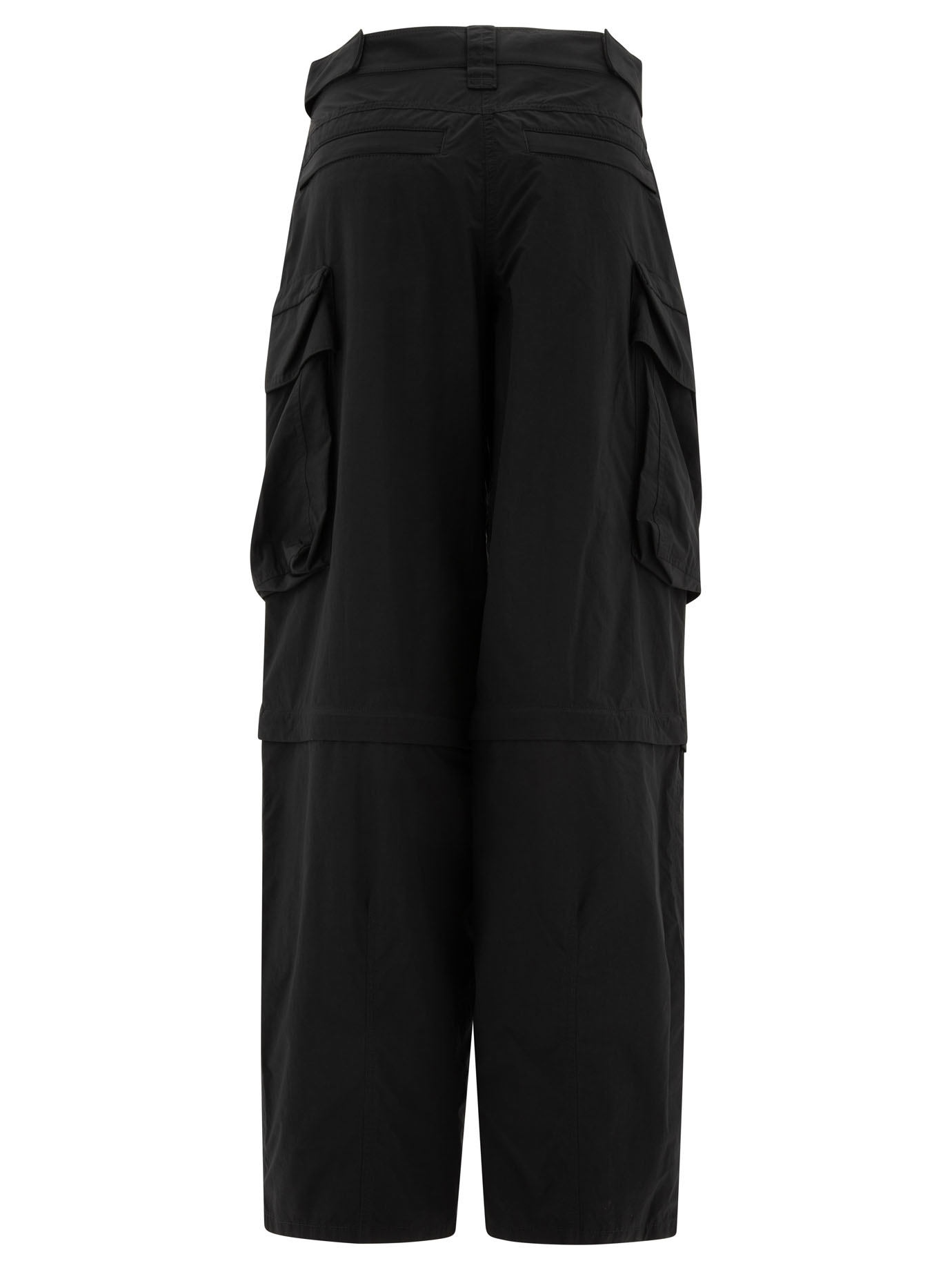 ALEXANDER WANG Black   Cargo trousers with oversize pockets